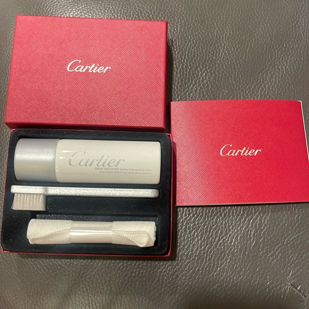 Cartier boxed cleaning kit for watch